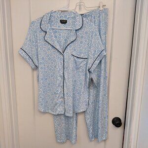 Kate Spade 2 Piece Pajama Set Wide Leg NWT